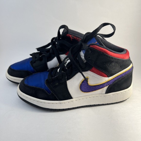 Nike Air Jordan Mid SE TD Lakers Purple White Multi-color BQ6933